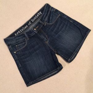Articles of Society Low Rise Denim Shorts 26
